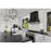 Z-Lite Geo 3 Light Chandelier, Matte Black/Chrome
