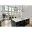 Z-Lite Geo 3 Light Chandelier, Matte Black/Chrome