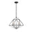 Z-Lite Geo 5 Light Chandelier, Matte Black/Chrome - 918-18MB-CH