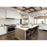 Z-Lite Geo 5 Light Chandelier, Matte Black/Chrome