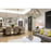Z-Lite Geo 6 Light Small Chandelier, Matte Black/Chrome