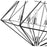 Z-Lite Geo 6 Light Medium Chandelier, Matte Black/Chrome