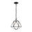 Z-Lite Geo 1 Light Mini Pendant, Matte Black/Chrome - 918MP-MB-CH
