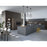Z-Lite Geo 1 Light Mini Pendant, Matte Black/Chrome