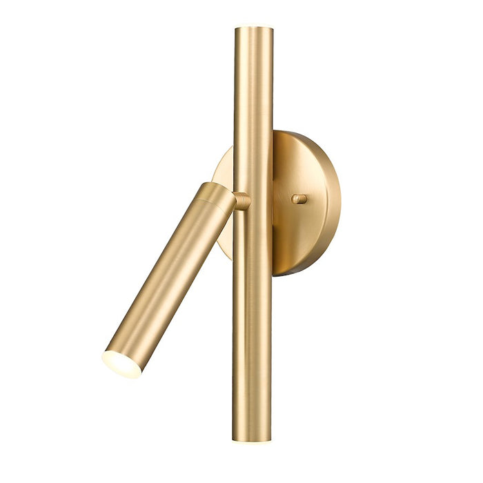 Z-Lite Saxon 3 Light Wall Sconce, Modern Gold/Modern Gold - 919-3S-MGLD-LED