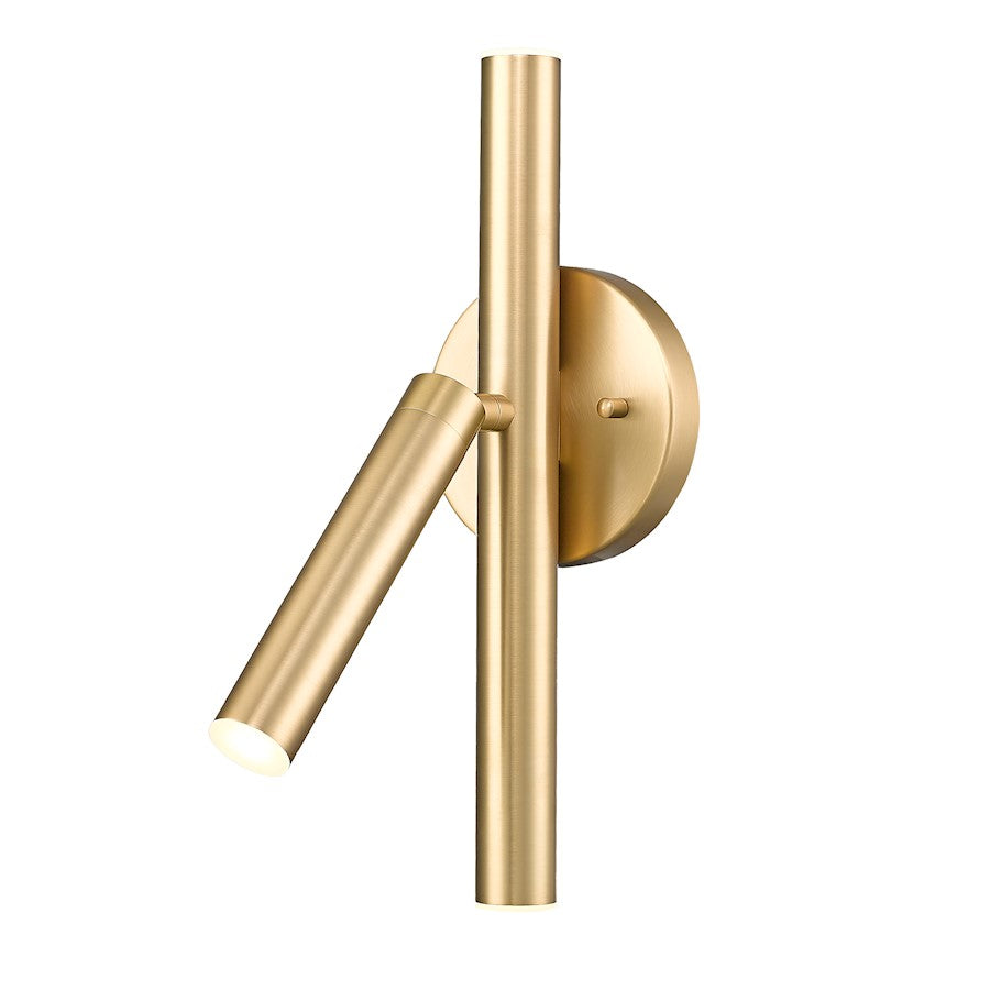 Z-Lite Saxon 3 Light Wall Sconce, Modern Gold/Modern Gold - 919-3S-MGLD-LED