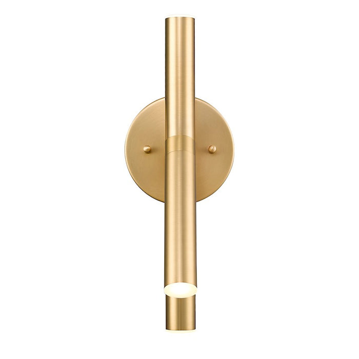Z-Lite Saxon 3 Light Wall Sconce, Modern Gold/Modern Gold