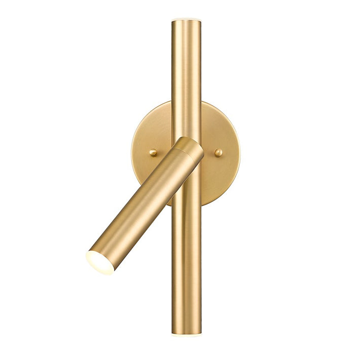 Z-Lite Saxon 3 Light Wall Sconce, Modern Gold/Modern Gold