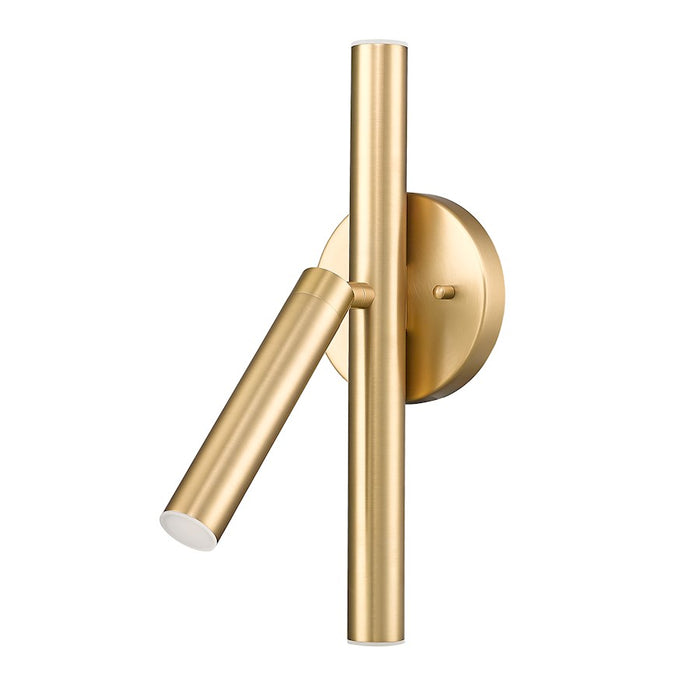 Z-Lite Saxon 3 Light Wall Sconce, Modern Gold/Modern Gold