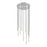 Z-Lite Forest 11 Light 12" Chandelier, Nickel/Nickel - 919MP12-11R-BN-LED