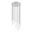 Z-Lite Forest 11 Light 12" Chandelier, Nickel/Nickel