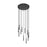 Z-Lite Forest 11 Light 12" Chandelier, Matte Black/Matte Black