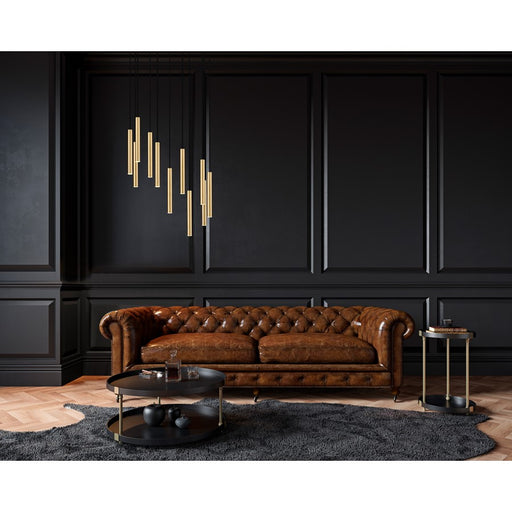 Z-Lite Forest 11Lt 12" LED Chandelier, Gold/Gold