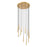 Z-Lite Forest 11 Light 12" LED Chandelier, Gold/Gold