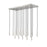 Z-Lite Forest 17Lt 12" LED Linear Chandelier, Nickel/Nickel
