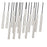 Z-Lite Forest 17Lt 12" LED Linear Chandelier, Nickel/Nickel