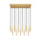 Z-Lite Forest 17Lt 12" LED Linear Chandelier, Gold/Gold