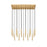 Z-Lite Forest 17 Light 12" LED Linear Chandelier, Gold/Gold