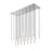 Z-Lite Forest 23Lt 12" LED Linear Chandelier, Nickel/Nickel - 919MP12-23L-BN-LED