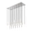 Z-Lite Forest 23 Light 12" LED Linear Chandelier, Nickel/Nickel - 919MP12-23L-BN-LED