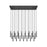 Z-Lite Forest 23 Light 12" LED Linear Chandelier, Black/Black