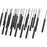 Z-Lite Forest 23 Light 12" LED Linear Chandelier, Black/Black