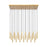 Z-Lite Forest 23 Light 12" LED Linear Chandelier, Gold/Gold