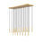 Z-Lite Forest 23Lt 12" LED Linear Chandelier, Gold/Gold
