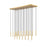 Z-Lite Forest 23 Light 12" LED Linear Chandelier, Gold/Gold