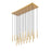 Z-Lite Forest 23 Light 12" LED Linear Chandelier, Gold/Gold