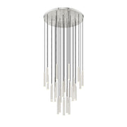 Z-Lite Forest 27 Light 12" LED Chandelier, Nickel/Nickel - 919MP12-27R-BN-LED