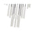 Z-Lite Forest 27Lt 12" LED Chandelier, Nickel/Nickel