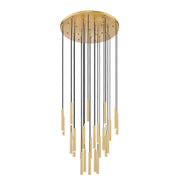 Z-Lite Forest 27 Light 12" LED Chandelier, Gold/Gold - 919MP12-27R-MGLD-LED