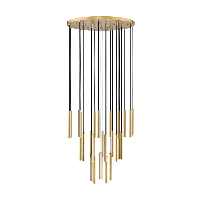 Z-Lite Forest 27 Light 12" LED Chandelier, Gold/Gold