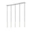 Z-Lite Forest 5 Light 12" LED Linear Chandelier, Nickel/Nickel