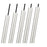Z-Lite Forest 5 Light 12" LED Linear Chandelier, Nickel/Nickel
