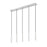 Z-Lite Forest 5 Light 12" LED Linear Chandelier, Nickel/Nickel