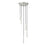 Z-Lite Forest 5 Light 12" LED Chandelier, Nickel/Nickel
