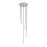 Z-Lite Forest 5 Light 12" LED Chandelier, Nickel/Nickel