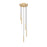 Z-Lite Forest 5 Light 12" LED Chandelier, Gold/Gold