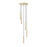 Z-Lite Forest 5 Light 12" LED Chandelier, Gold/Gold