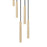 Z-Lite Forest 5 Light 12" LED Chandelier, Gold/Gold