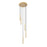 Z-Lite Forest 5 Light 12" LED Chandelier, Gold/Gold