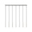 Z-Lite Forest 7 Light 12" LED Linear Chandelier, Nickel/Nickel
