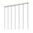 Z-Lite Forest 7 Light 12" LED Linear Chandelier, Nickel/Nickel