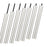 Z-Lite Forest 7 Light 12" LED Linear Chandelier, Nickel/Nickel