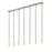 Z-Lite Forest 7 Light 12" LED Linear Chandelier, Nickel/Nickel