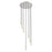 Z-Lite Forest 7Lt 12" LED Chandelier, Nickel/Nickel - 919MP12-7R-BN-LED