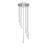 Z-Lite Forest 7 Light 12" LED Chandelier, Nickel/Nickel
