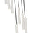 Z-Lite Forest 7 Light 12" LED Chandelier, Nickel/Nickel